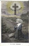 VINTAGE POSTCARD Fantaisie Sursum Twisted Religious Woman