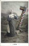VINTAGE POSTCARD Fantasy the exodus Religious Woman