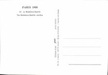 REPRO Paris 1900 Le Madeleine Bastille Cheval