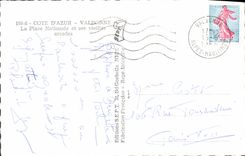 CPM Valbonne La Place Nationale et ses Vieilles arcades