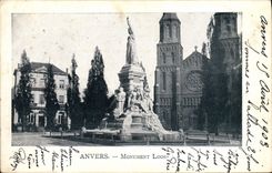 CPA Anvers Monument Loos