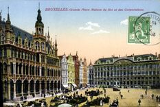 CPA Bruxelles Grande Place Maison du roi et des Corporations