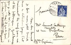 CPA Lac de Geneve Paisible traversee Bateau 