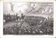 CPA La France Soldat Du Christ Aupres Des Nations Militaria Coeur de Jesus 