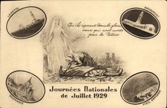 CPA Journees Nationales de Juillet 1929 Lorette Douaumont Dormans Vieil Armand Militaria 