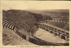 CPA Ruines Romaines de Timgad Le theare