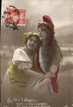 VINTAGE POSTCARD Latin Sisters Marianne Woman