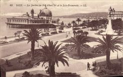 CPA Nice Les Jardins du Roi Albert 1er et la Jetee