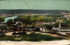 CPA Vernon Point De Vue De La Cote St Michel Et Le Banc Du Touring Club