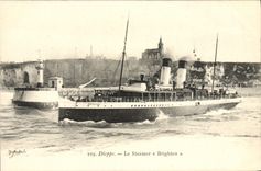 CPA Dieppe Le Steamer Brighton