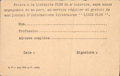 CPA Librairie Plon Rue Garanciere Paris