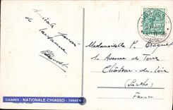 CPA Chateau De Chillon Cygne