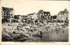 CPA Le Croisic La Plage De Port Lin Prise Du Sud