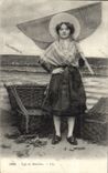 VINTAGE POSTCARD Standard Of Fish stew Woman Folklore