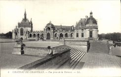 CPA Chateau De Chantilly Vue Prise De La Terrasse