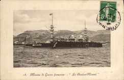 CPA Marine De Guerre Francaise Le Charles Martel