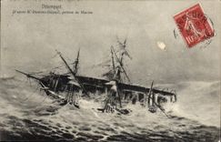 CPA Desempare Dapres Dumont Duparc Peintre De Marine Bateau