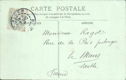 CPA Alger Depart Du Courrier De France Ville D'Alger