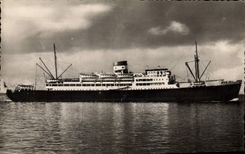 CPM Compagnie Des Chargeurs Reunis Tigne Bordeaux Pointe Noire Gabon Paquebot General leclerc