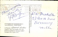 CPM Compagnie Des Chargeurs Reunis Tigne Bordeaux Pointe Noire Gabon Paquebot General leclerc