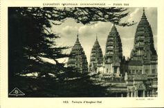 CPA Exposition Coloniale Internationale Paris 1931 Temple d'Angkor Vat
