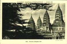 CPA Exposition Coloniale Internationale Paris 1931 Temple d'Angkor Vat