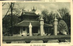 VINTAGE POSTCARD Fair Colonial International Paris 1931 House of Annam