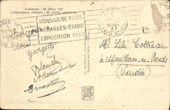 VINTAGE POSTCARD Fair Colonial International Paris 1937 House of England Eiffel Tower