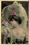 VINTAGE POSTCARD Fantasy Woman Debierre Parisiana