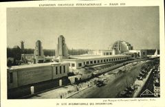 VINTAGE POSTCARD Paris Fair colonial international 1931 Cite international of information