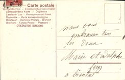 VINTAGE POSTCARD Fantasy Flowers Christmas Bells