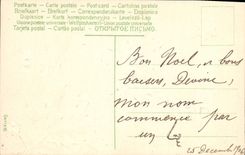 CPA Fantaisie Fleurs Noel