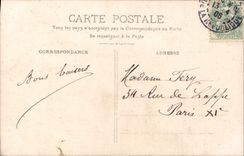 VINTAGE POSTCARD Fantasy Flowers Child Easter Egg