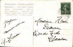 VINTAGE POSTCARD Fantasy Flowers Doves Birthday