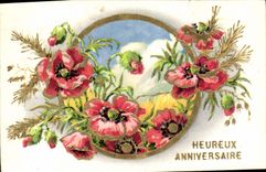 CPA Fantaisie Fleurs 