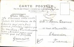 CPA Fantaisie Fleurs Oiseau