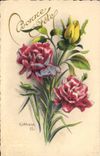 CPA Fantaisie Fleurs 