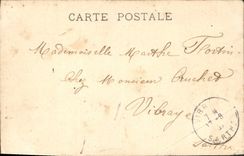 VINTAGE POSTCARD Paris the town hall Living room of the letters the Leroux eloquence