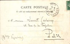 VINTAGE POSTCARD Paris School of Beautiful arts Entered of the vault Castle of Anet