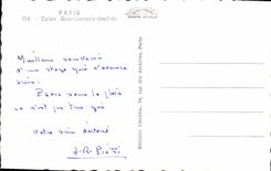 CPM Paris Eglise Saint Germain des Pres