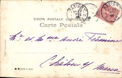 VINTAGE POSTCARD Fantasy Woman the magic source