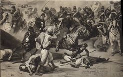 Museo de Militaria de la POSTAL de la VENDIMIA de Versalles tomado de la tribu del EL Kader de Abd