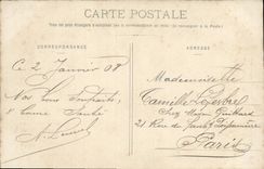 CPA Fantaisie Fleurs Oiseaux