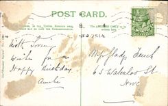 CPA Fantaisie Fleurs Fer a cheval