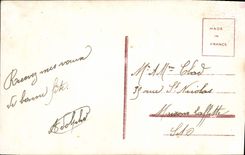 CPA Fantaisie Fleurs Santon 