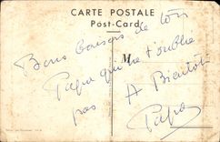 CPA Fantaisie Petites causes Grands effets Jean de Preissac Automobile Police Policier