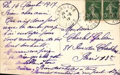 VINTAGE POSTCARD Fantasy flowers of the friendship Bird