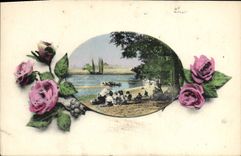 CPA Fantaisie Fleurs