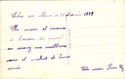 CPA Fantaisie Bonne annee