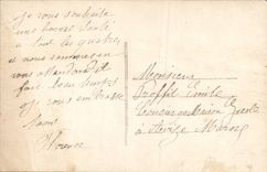 CPA Fantaisie Fleurs Fer a cheval